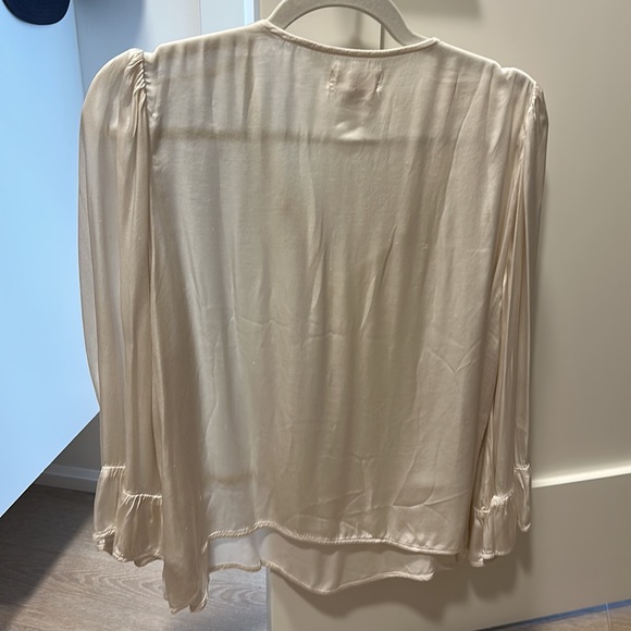 Boho dressy shirt Sz S - Picture 4 of 4